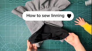 How to Sew a Lined Dress  Lining Sewing Techniques for Beginners  Easy Sewing [upl. by Atteugram349]