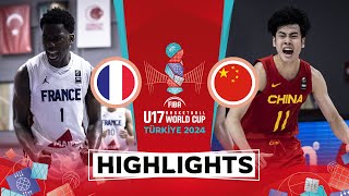 France 🇫🇷 vs China 🇨🇳  Highlights  FIBA U17 Basketball World Cup 2024 [upl. by Eliathan89]