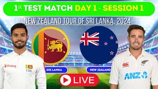 🔴 Live Cricket Sri Lanka 🇱🇰 Vs New Zealand 🇳🇿– 1st Test Match  SL Vs NZ Live Match Today 🏏 [upl. by Airetnahs]