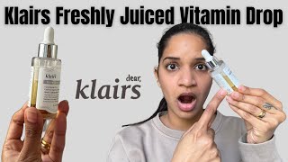 Klairs Freshly Juiced Vitamin Drop Serum Review it turned yellow [upl. by Eetsirk]