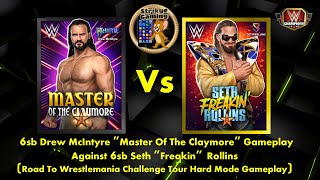 6sb Drew McIntyre quotMaster Of The Claymorequot Gameplay Against 6sb Seth quotFreakinquot Rollins [upl. by Parcel]