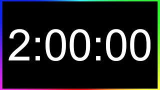 Minuteur 2 Heures ALARME🚨  Compte à Rebours 2h  Minuterie 120 Minutes  Décompte 2h [upl. by Ailimac436]