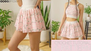 How to Crochet a Skirt EASY  Pattern amp Tutorial DIY [upl. by Assilim]