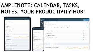 Amplenote Calendar Tasks Notes Your Productivity Hub [upl. by Leeann]