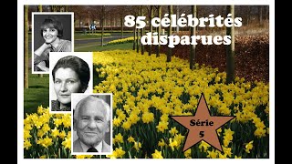 Hommage à 85 célébrités francophones disparues 5ème série [upl. by Annayar823]