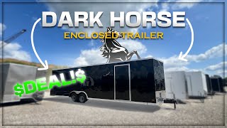 The BEST ENCLOSED Trailer  Dark Horse 28FT VNOSE [upl. by Nhar]