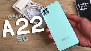 UNBOXING SAMSUNG GALAXY A22 5G Versión Latinoamérica [upl. by Ayahsey]