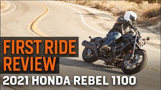 2021 Honda Rebel 1100 First Ride Review [upl. by Sucramel]