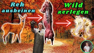 Reh 🫎 Zerlegen leicht gemacht Anleitung Wild 🔪 [upl. by Nuawaj]