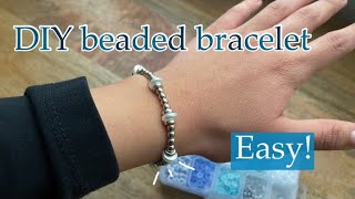 DIY beaded bracelet  easy [upl. by Belanger]