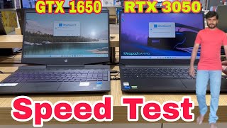 GTX 1650 vs RTX 3050 Speed Test in Kannada Nvidia GTX vs RTX speed gtxvsrtx [upl. by Arbma]