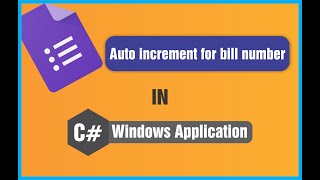 c tutorial windows application auto increment for bill number [upl. by Inessa284]