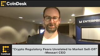 Messari CEO Crypto Regulatory Fears Unrelated to Market SellOff [upl. by Belding]