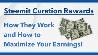 How Steemit Curation Rewards Work and How to Earn More [upl. by Anillehs]