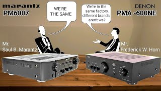 Marantz PM6007 vs Denon PMA600NE expose all plus new features [upl. by Nevet]