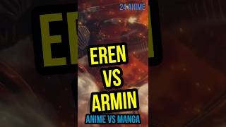 Eren vs Armin Collosal titan’s clash  Anime vs Manga  Attack on Titan Final Episode [upl. by Tilda]