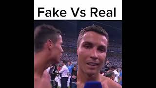 REAL VS FAKE 😂PT2 ronaldo youtubeshorts [upl. by Arathorn]