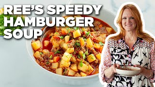 Ree Drummonds Speedy Hamburger Soup  The Pioneer Woman  Food Network [upl. by Kilian752]