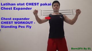 Latihan Otot Chest dengan Chest Expander  Chest Expander Chest Workout [upl. by Rhianon]