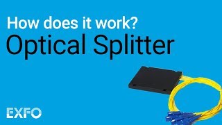 Optical Splitter  EXFO animated glossary of Fiber Optics [upl. by Eimam212]