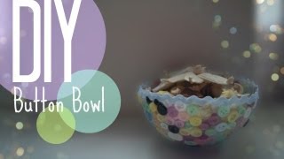 DIY How to make a button bowl  CuteNailPolishArt [upl. by Derag]