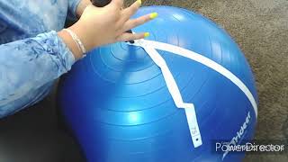 How to Fill a Stability Ball wa Hand Pump [upl. by Idyh387]