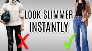 Surprising Slimming Style Secrets for Women Over 40 Revealed  How to Dress Thinner [upl. by Olimac]