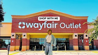 SHOP WITH ME WAYFAIR OUTLET homedecor discount furniture [upl. by Ahtiekahs]