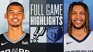 SPURS at GRIZZLIES  FULL GAME HIGHLIGHTS  April 9 2024 [upl. by Lynnea]