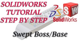 26 Solidworks Tutorial For Beginners Step By Step  How to Swept Boss in solidworks [upl. by Notsag]