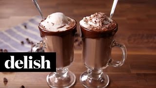 Hot Chocolate Float  Delish [upl. by Rhyne]