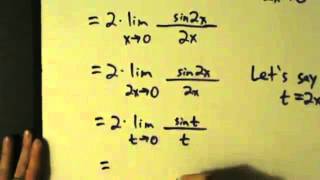 Calculus I  Limits  Special Trig Limits  Examples 1 and 2 [upl. by Gahl792]