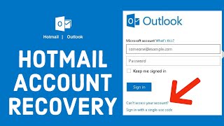 Hotmail Account Recovery 2021 How to ResetRetrieve Forgotten Hotmail Password [upl. by Konyn987]