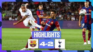 BARCELONA 42 TOTTENHAM HOTSPUR  HIGHLIGHTS [upl. by Tudela]