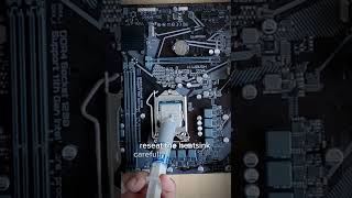 How to change Thermal Paste on Intel CPU shorts tech techtips [upl. by Bonis726]