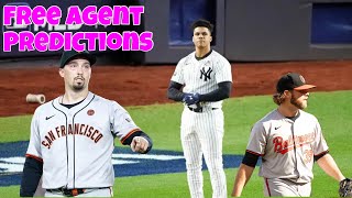 2025 MLB Free Agent Predictions [upl. by Aihsercal302]