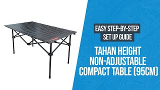 Cara untuk setup TAHAN Height NonAdjustable Compact Table 95cm [upl. by Elsinore]