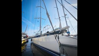 New Hallberg Rassy 44  A quick look inside of this beautiful yacht [upl. by Erdnua]