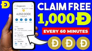 FREE DOGECOIN Collect Free Dogecoin Every 60 Minutes  no mining no investment [upl. by Ojyllek]