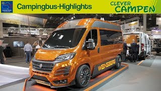 Die CampingbusHighlights des Caravan Salons Düsseldorf 2018  Clever Campen [upl. by Herb]