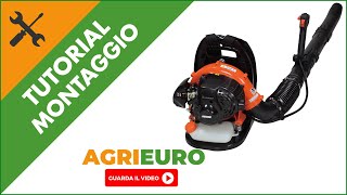 Soffiatore a scoppio spalleggiato Echo PB265ESLT montaggio completo [upl. by Kobi163]