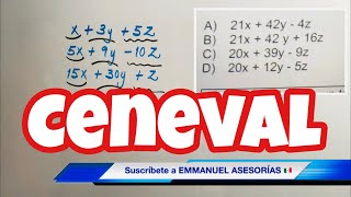 CENEVAL ExaniII MATEMÁTICAS Ejercicio TÉRMINOS SEMEJANTES [upl. by Moreen]