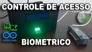 Biometria com Arduíno  Aprenda a integrar Leitor de Biometrias [upl. by Payson673]