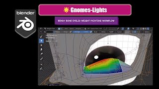 🌟GnomesLights  Bendy Bone Splines Bottom Eyelid Weight Painting with proper Face Masking [upl. by Nickolai295]