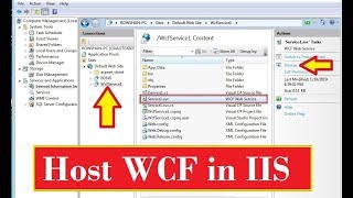 WCF Tutorial Step by Step  Host WCF Service in IIS Easily [upl. by Gizela]