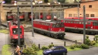 Fahrverschub nach Neuberg auf der Modelleisenbahn des ESV Knittelfeld Ganz nahe am Original Teil1 [upl. by Noirda]