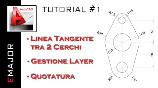 AutoCAD 2D Tutorial 1 ITA [upl. by Cinda102]