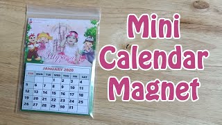 Magnetic Mini Calendar DIY Souvenir [upl. by Caitlin]