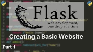 Flask Tutorial 1  How to Make Websites with Python [upl. by Atekehs]