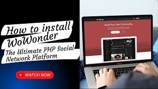 How to Install WoWonder  The Ultimate PHP Social Network Platform  Install Facebook Clone [upl. by Janis]